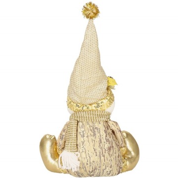 ФИГУРКА СНЕГОВИКА РОЖДЕСТВЕНСКОЕ УКРАШЕНИЕ ЗОЛОТОЙ СНЕГОВИК ОРНАМЕНТ ДЛЯ РОЖДЕСТВЕНСКОГО ПОДАРКА