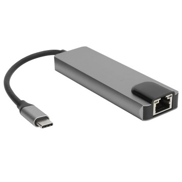 Многопортовый адаптер USB-концентратора TypeC для мультимедийного интерфейса высокой четкости 5