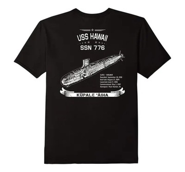 Koszulka USS Hawaii (SSN 776) Virginia-class Attack Submarine T-Shirt