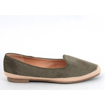 Baleriny espadryle damskie BALLOT OLIVE 39