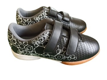 Halówki rzepy adidasy, piłka,ERINO, black white,32