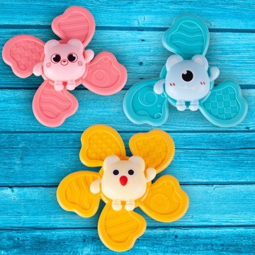 СПИННЕР-ПОГРЕМКА С ПРИСОСКОЙ ДЛЯ ОКНА 3 ШТ. ПРОРЕЗЫЧКИ