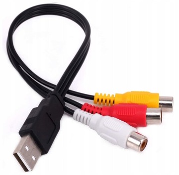 Аудио- и видеокабель USB-3RCA
