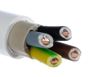 Przewód miedziany 4 żyłowy YDY 4x1,5 mm 15m