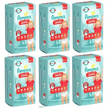 PAMPERS Pieluchomajtki Premium PANTS 6 6x15szt