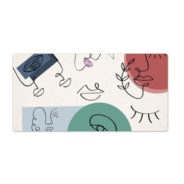 Podkładka na stół Rysy kobiecej twarzy 100x50 cm