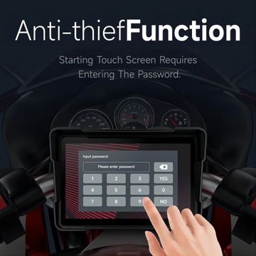 Мотоцикл 5-дюймовый беспроводной BT-плеер Android Auto I и навигация