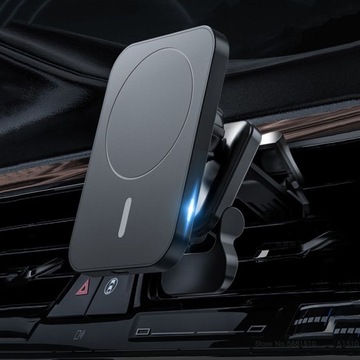 АВТОДЕРЖАТЕЛЬ QI БЕСПРОВОДНОЕ ЗАРЯДНОЕ УСТРОЙСТВО для MAGSAFE для IPHONE 15W