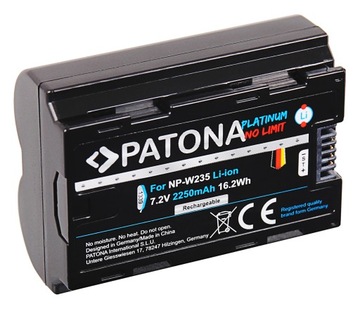Akumulator Patona PLATINUM NP-W235 XT-4 XT4 do FUJIFILM