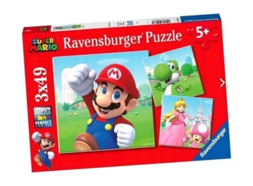 PUZZLE DLA DZIECI 3X49 SUPER MARIO