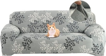 ELASTYCZNY ZESTAW SOF GŁADKA SOFA 2-OSOBOWA - ZIELON-145-185