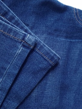 modne SPODENKI męskie JEANSOWE szorty krótkie spodnie PAS na GUMIE 328, XXL