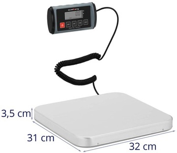 ЖК-весы для почтовых посылок 31 х 32 см, 100 кг/0,05 кг