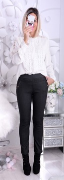 ТЕПЛЫЕ ЛЕГГИНСЫ КАК ЖЕНСКИЕ ДЖИНСЫ, ЭЛАСТИЧНЫЙ ФЛИС, CUTE FLEECE 409A