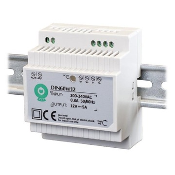 Pos Power DIN60W12 Блок питания на DIN-рейку, белый