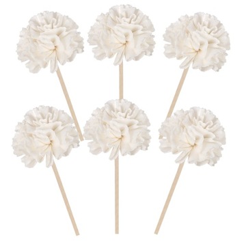 RATTANOWE PATYCZKI AROMATERAPIA KWIATY ROZPROSZONE 6 SZT