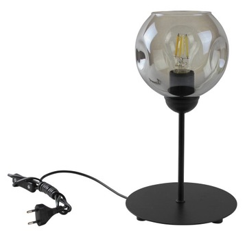 LAMPKA NOCNA BIURKOWA STOŁOWA EDISON SZKŁO LOFT