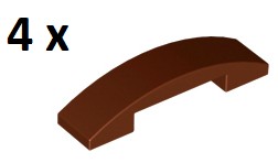 LEGO Reddish Brown Slope 4x1x2/3 Mostek 93273 4szt