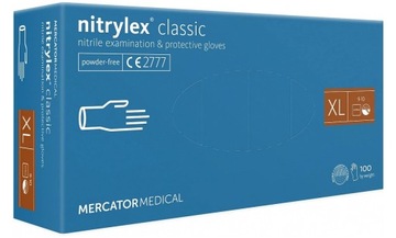 Rękawiczki nitrylowe Mercator CLASSIC XL 100 szt