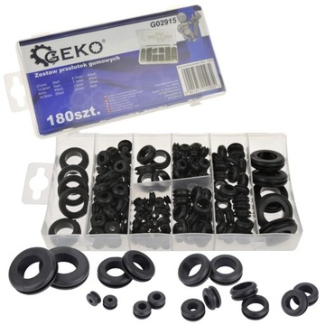 НАБОР РЕЗИНОВЫХ Втулок 180 ШТ. ДЛЯ ЗАЩИТЫ КАБЕЛЕЙ В ОТВЕРСТИЯХ