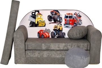 Kanapa sofa rozkładana dla dzieci piankowa pufa poduszka materac łóżko
