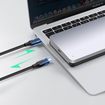 КОРПУС ДЛЯ HDD UGREEN 2,5 ДЮЙМА SATA 3.0 + КАБЕЛЬ USB C - USB A 0,5 М