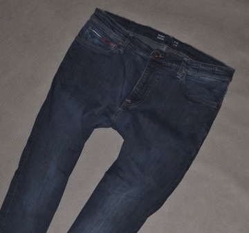 TOMMY HILFIGER JEANS SIMON NAVY BLUE SKINNY WASH JEANS ORYGINAŁ_______36/32