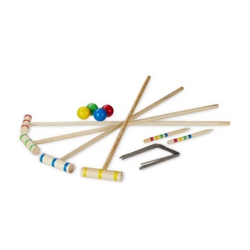 Gra croquet ZESTAW DO GRY W KROKIETA mini golf relaxdays