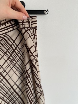 Massimo Dutti spódnica midi wzorzysta wiskoza XL