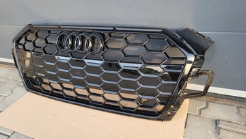 Audi A5 F5 8W6 Лифт Решетка радиатора РЕШЕТКА Черный LOGO Shadow НОВИНКА! Штукатурка