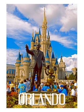 USA - Orlando - Disneyland - Magnes na lodówkę