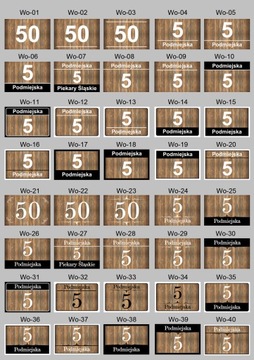 ДОСКА АДРЕСНАЯ ТАБЛИЧКА НОМЕР ДОМА 30х20 Wo НОВАЯ