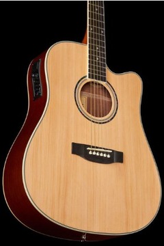 Электроакустическая гитара Harley Benton D-120C NT