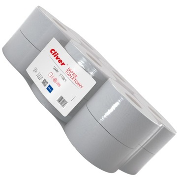 Papier toaletowy szary JUMBO, 12 x 130 m, LAMIX