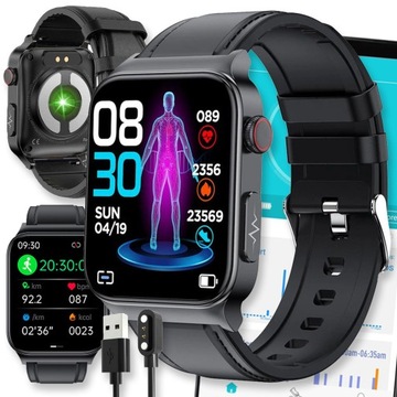 SMARTBAND SMARTWATCH ZEGAREK SPORTOWY AMOLED PRO DAMSKI PULS SPORT FIT SMS