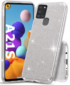 ETUI DO SAMSUNG GALAXY A21s BROKAT CASE + SZKŁO