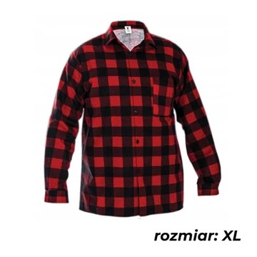 STALCO Koszula flanelowa SQUARE czerwona r. XL
