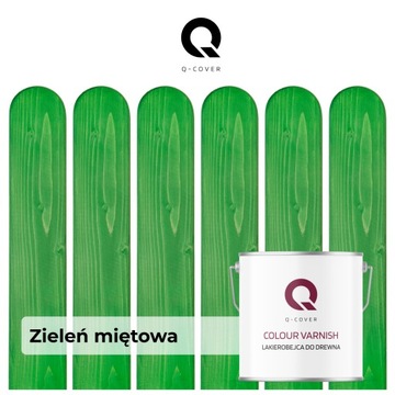 LAKIEROBEJCA DO DREWNA 3W1 LAZURA ZIELONY MIĘTOWY 6029 PÓŁMAT 5L OCHRONNA
