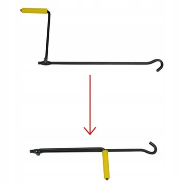 PODNOŚNIK SAMOCHODOWY LEWAREK TRAPEZOWY 2t + guma + pokrętło + worek