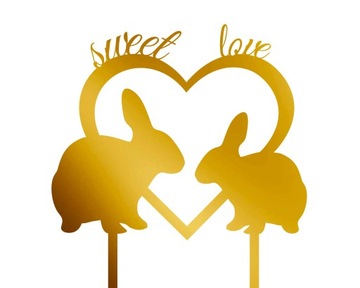 Topper Sweet Love Ślub Wesele TŚZ-60