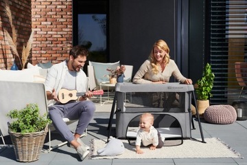 Дорожная кроватка-манеж 2в1, складной матрас-сумка MOVI Kinderkraft