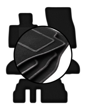 Velurové koberce komplet pro: Bmw X5 F15 7 osob (2013-)