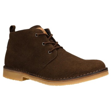 Trzewiki męskie Wojas brązowe typu desert boots z dwoiny welurowej r.43