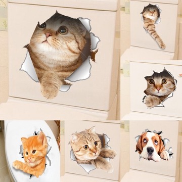 Украшаем сиденье унитаза наклейками