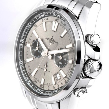 Zegarek Męski Jacques Lemans 1-2117ZA srebrny