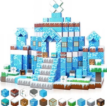 Minecraft Magnetic Blocks Winter установлена ​​для ребенка