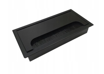 PRZEPUST KABLOWY, PRZELOTKA 160x80MM - CZARNY