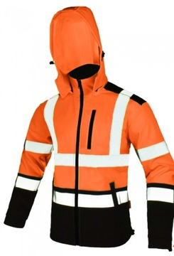 SOFTSHELL OSTRZEGAWCZY odblaskowy Roboczy Softref Kurtka Softref orange L