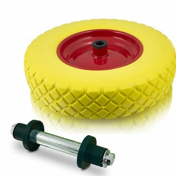Надувное колесо для универсальной тележки/тачки с осью