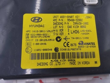 HYUNDAI I40 2015 ŘÍZENÍ MODUL SYSTÉMU BEZ KLÍČKU